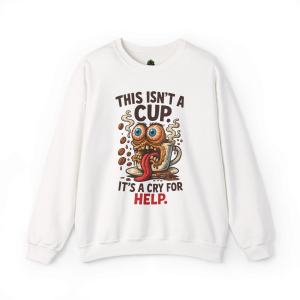 This Isn’t a Cup. It’s a Cry for Help. – Coffee Zombie Sweatshirt